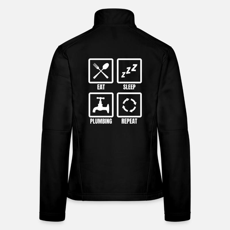 Manger dormir plomberie répéter Veste en tissu softshell Femme