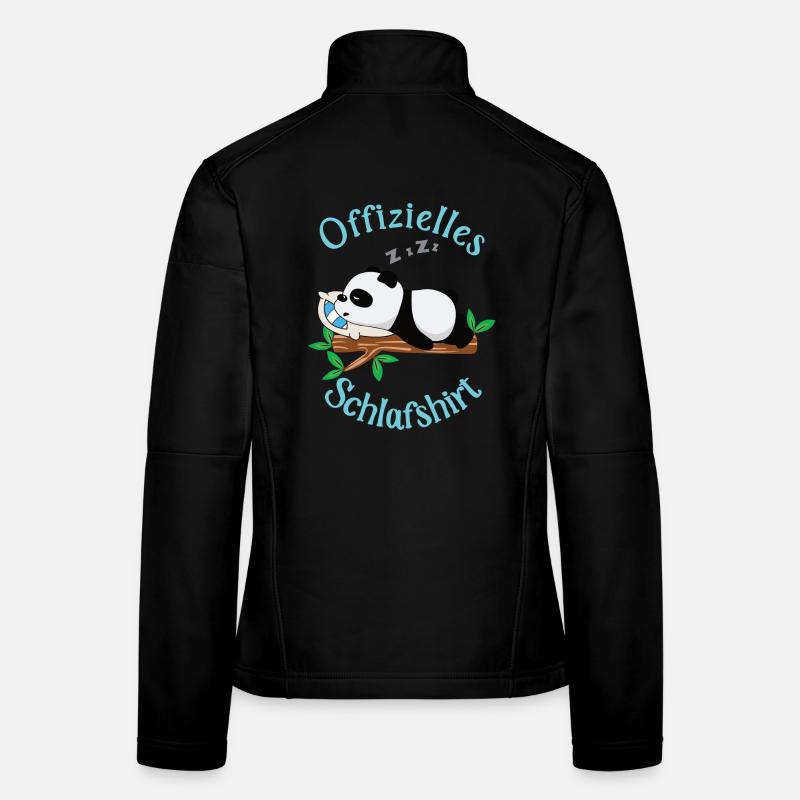 Panda Official Sleep Shirt - Women's Softshell Jacket - black