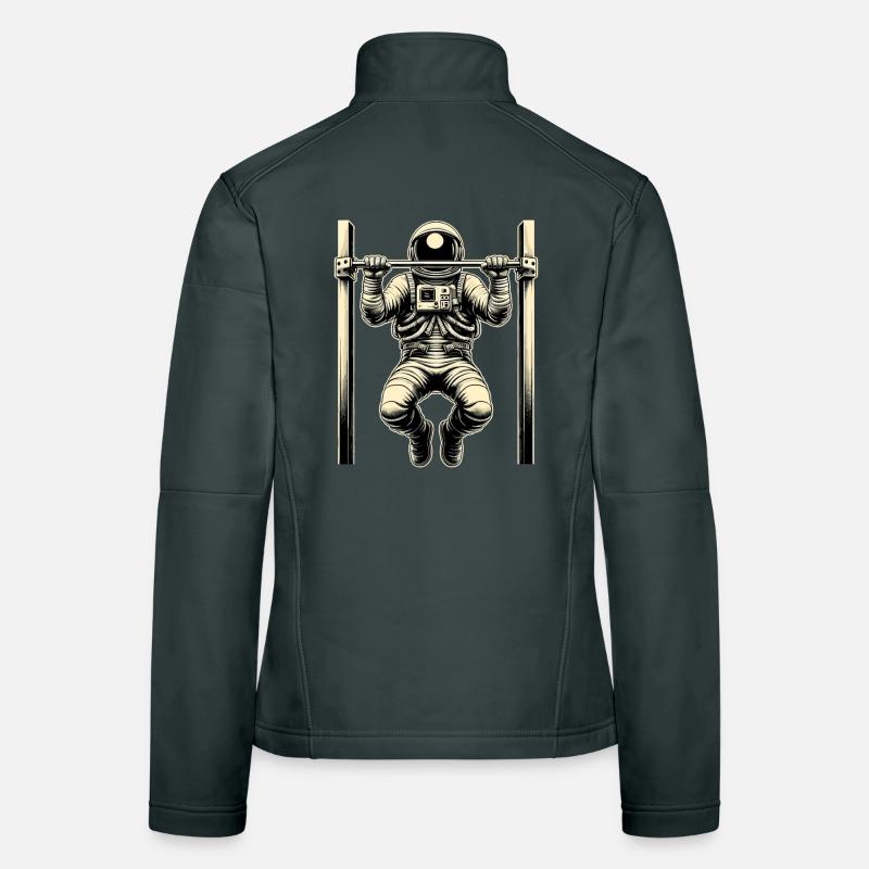 Calisthenics Astronaut Pull-ups Gift Women's Softshell Jacket