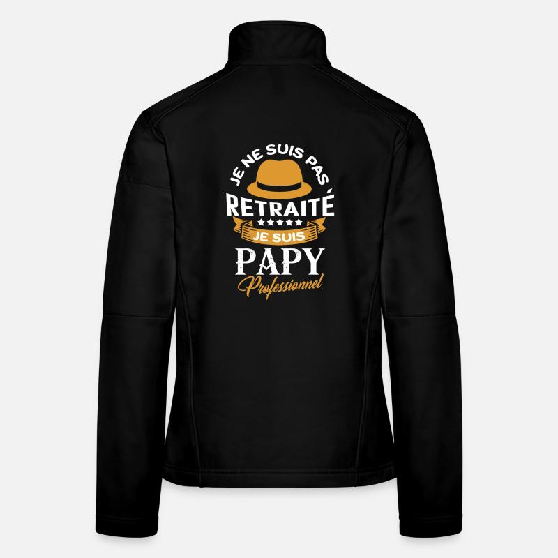 Retraité papy professionnel Veste en tissu softshell Femme