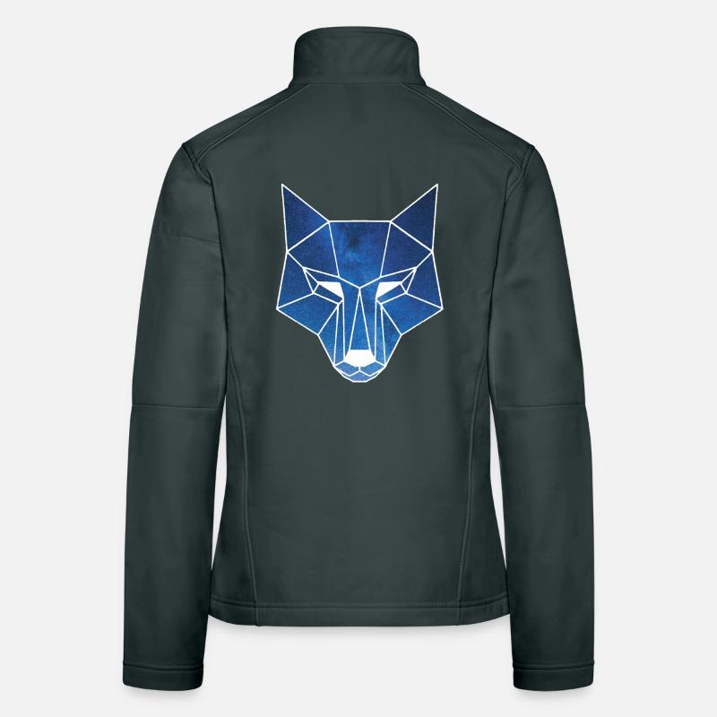 Galactic Wolf's Head Women's Softshell Jacket