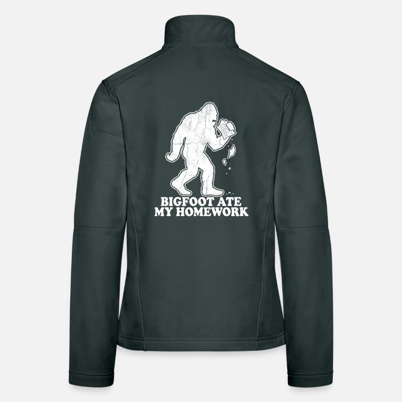 Bigfoot a mangé mes devoirs : École de mèmes Veste en tissu softshell Femme