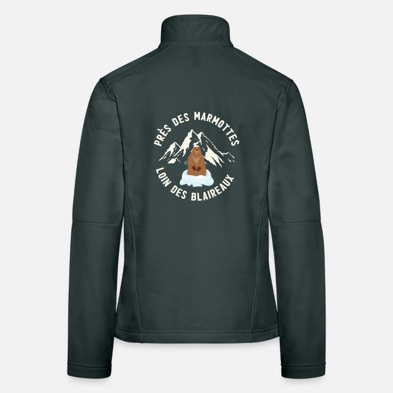 Humor über ein Murmeltier Frauen Softshelljacke