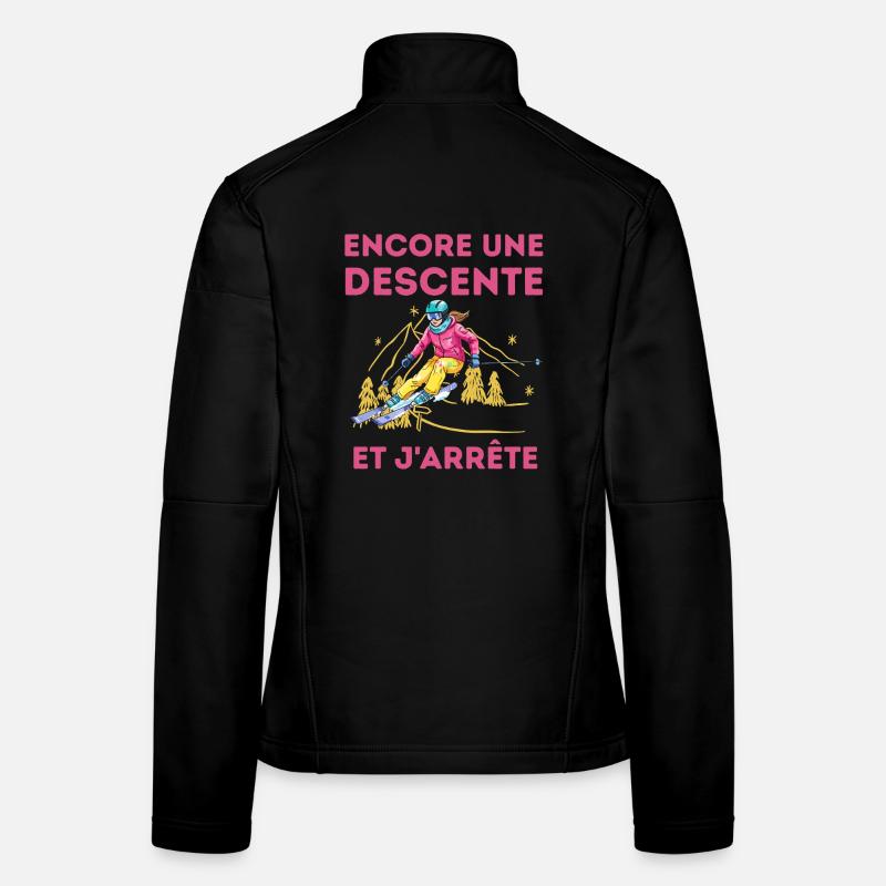 Descente de ski: et j’arrête Veste en tissu softshell Femme