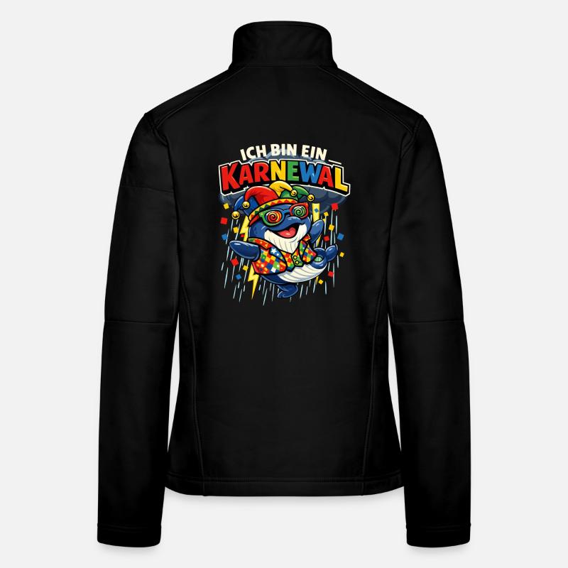 Karneval Ich Bin Ein Karnewal Wal Frauen Softshelljacke