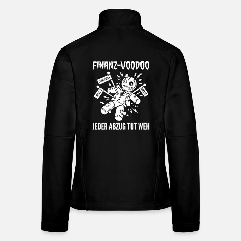 Poupée vaudou financière Chaque empreinte fait mal Veste en tissu softshell Femme
