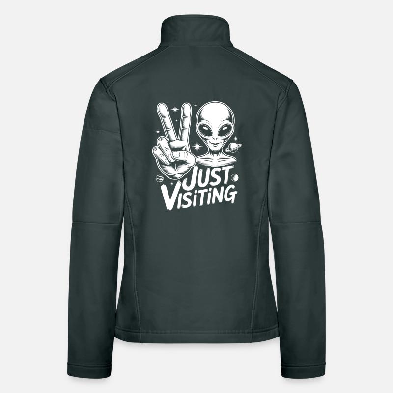 Alien Peace Visitor Frauen Softshelljacke