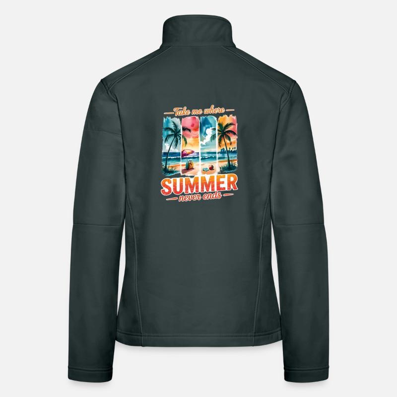 Take Me Where Summer Never Ends Women's Softshell Jacket