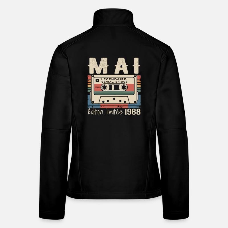 Mai 1968 Veste en tissu softshell Femme