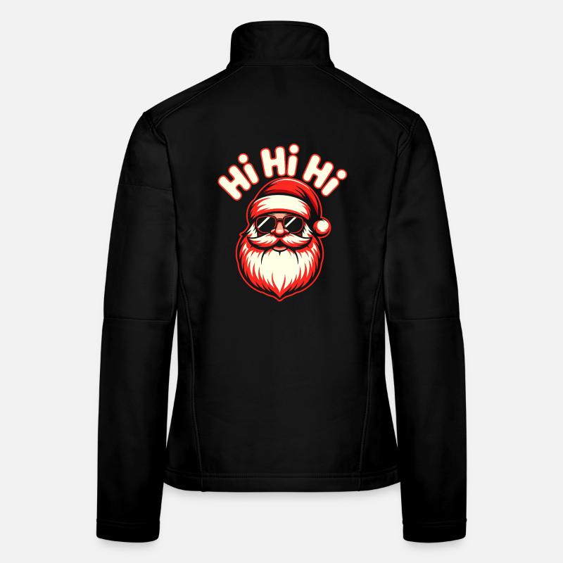 Santa mit Sonnenbrille – Funky Weihnachten Frauen Softshelljacke