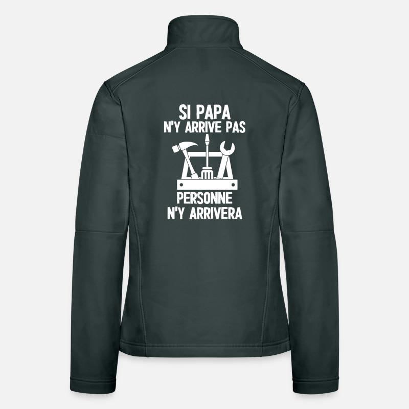 Père bricoleur sans faille Veste en tissu softshell Femme