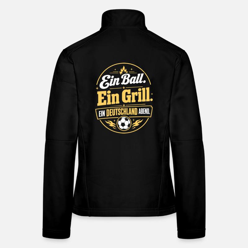 Ein Ball. Ein Grill. Ein Deutschland Abend Frauen Softshelljacke