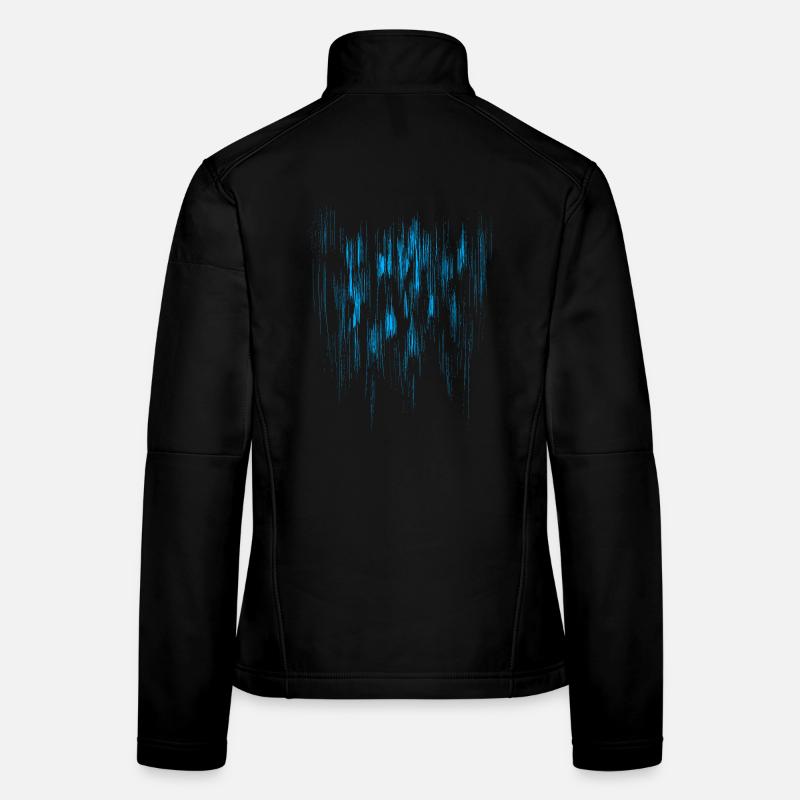 Background Abstract / BLUE Women's Softshell Jacket