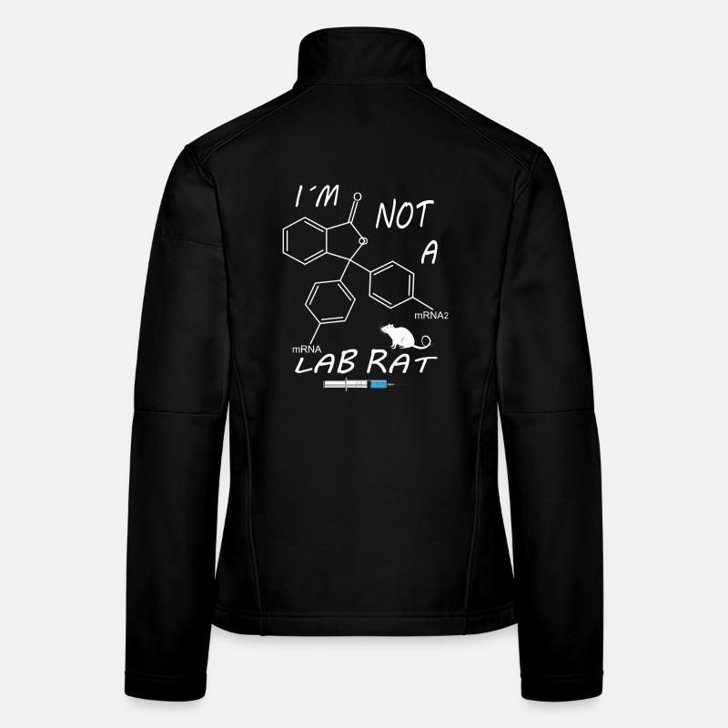 Ich bin keine Labor Ratte - Frauen Softshelljacke - Schwarz