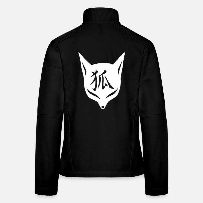 Renard manga blanc Veste en tissu softshell Femme