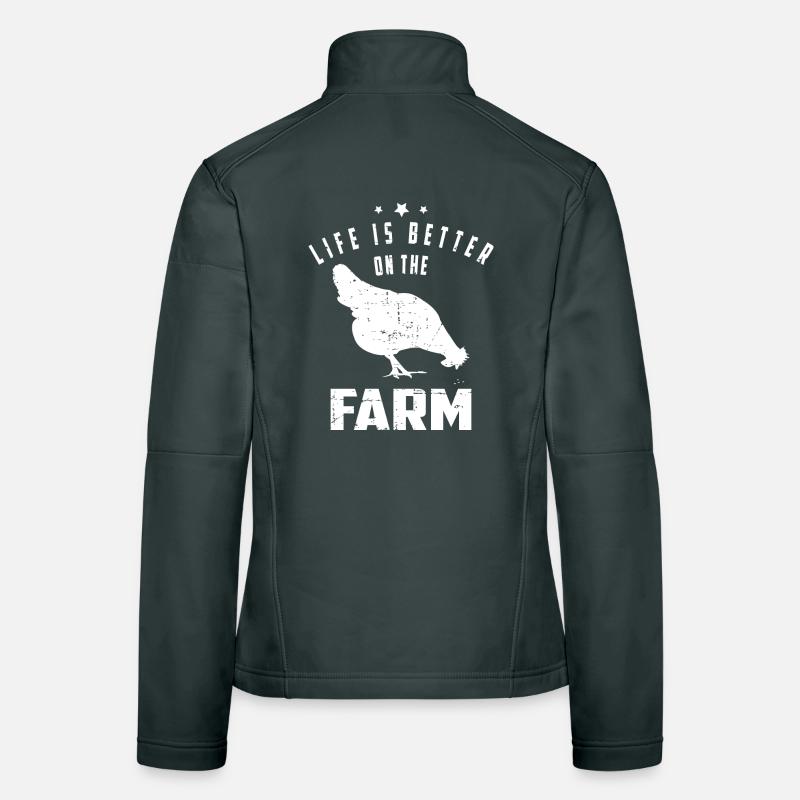 Bauernhof Leben Frauen Softshelljacke