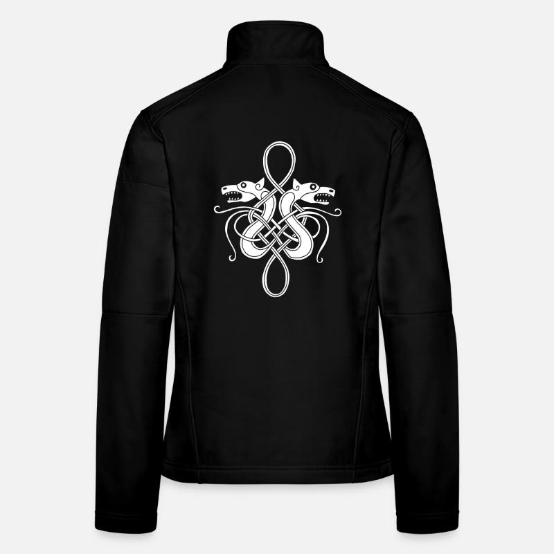 Weiße Wikinger-Hydra Frauen Softshelljacke