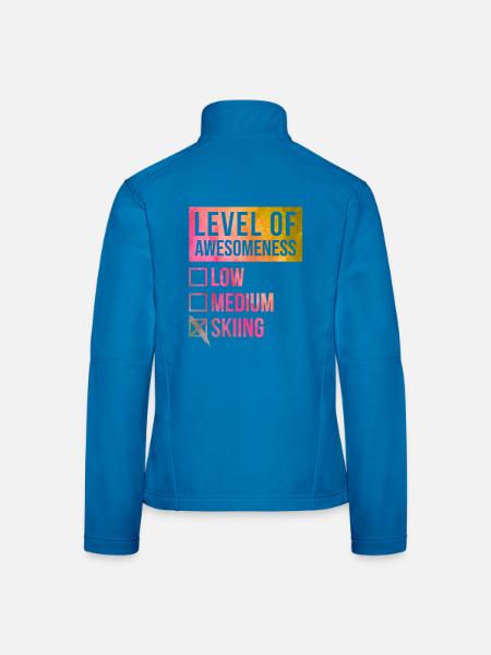 Ski - Frauen Softshelljacke - Schwarz - Hinten