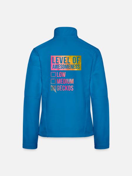 Gecko - Frauen Softshelljacke - Schwarz - Hinten