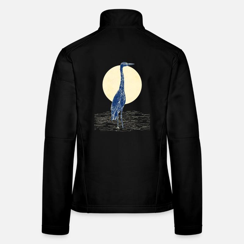 GRAUREIHER - Frauen Softshelljacke - Schwarz