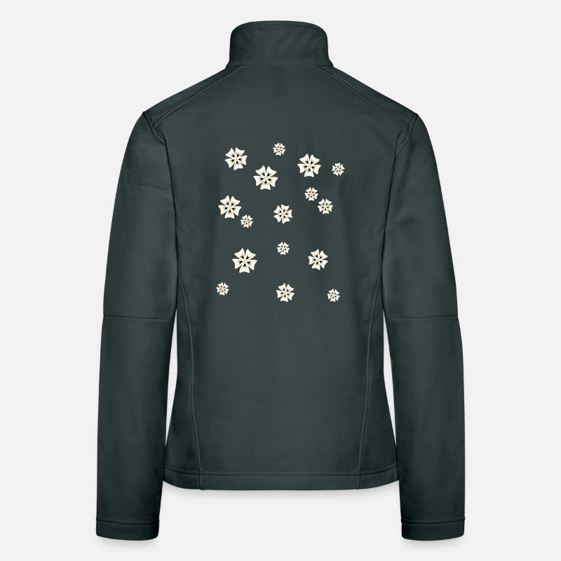 Floral pattern in a simple style Women's Softshell Jacket