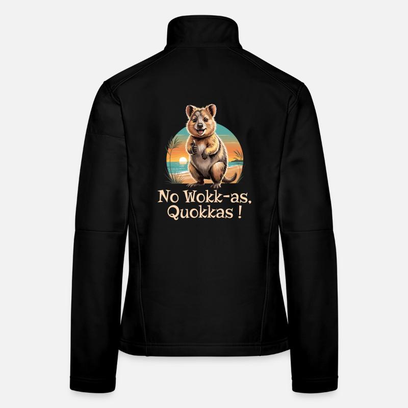 Australischer Tier Quokka Humor Frauen Softshelljacke