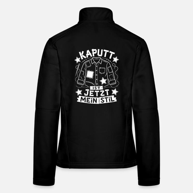 Stolzer Flicken statt Wegwerfen Frauen Softshelljacke