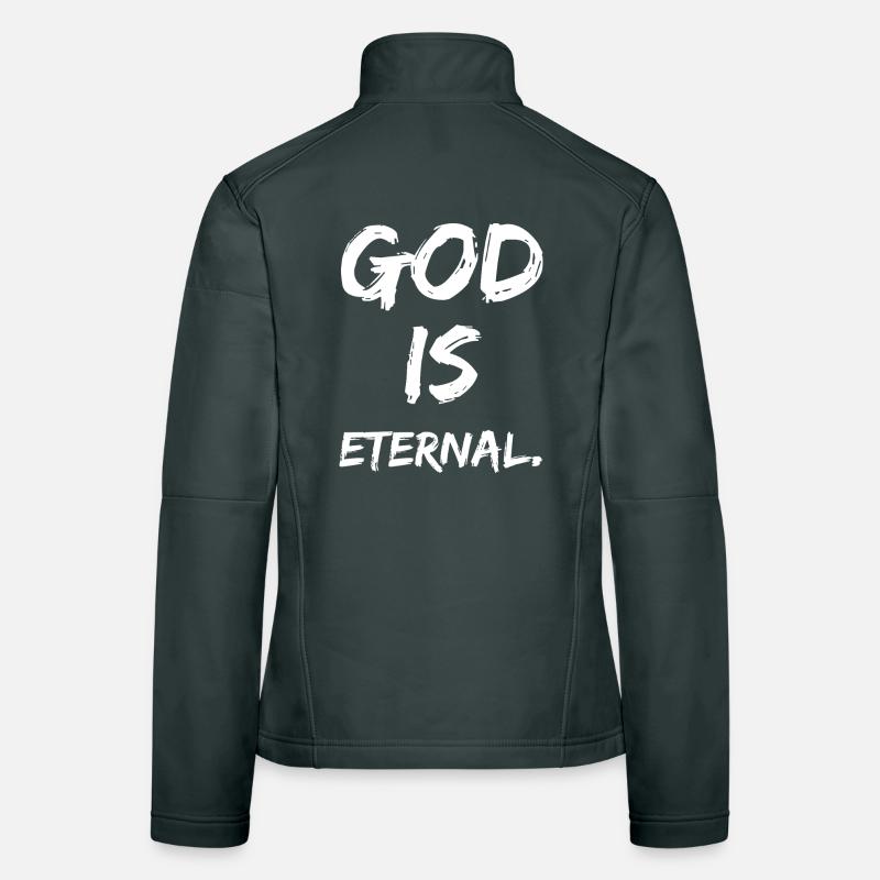 Dieu est éternel Veste en tissu softshell Femme