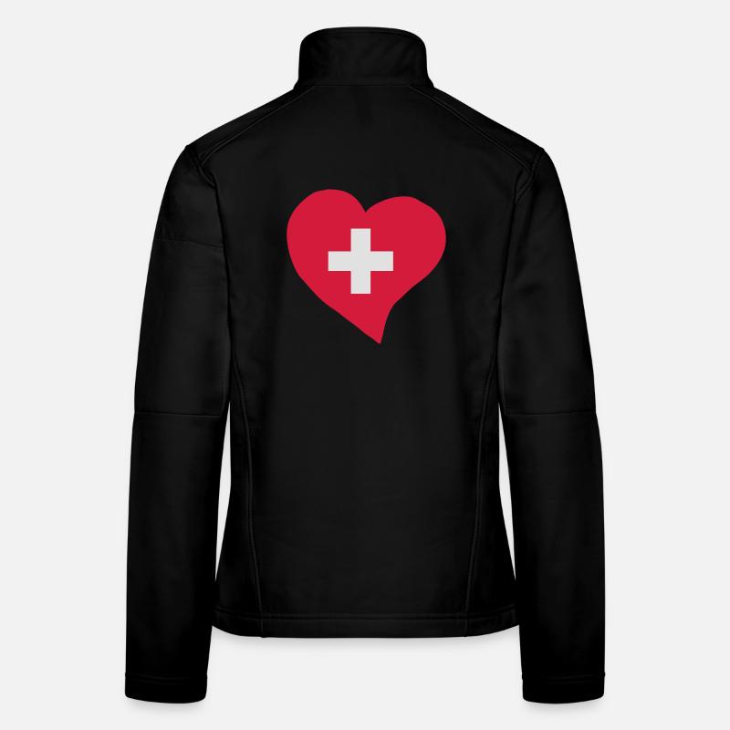 Cœur suisse Veste en tissu softshell Femme