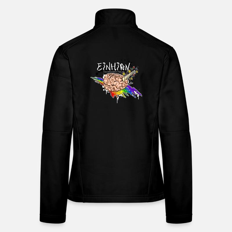 Einhirn - Frauen Softshelljacke - Schwarz
