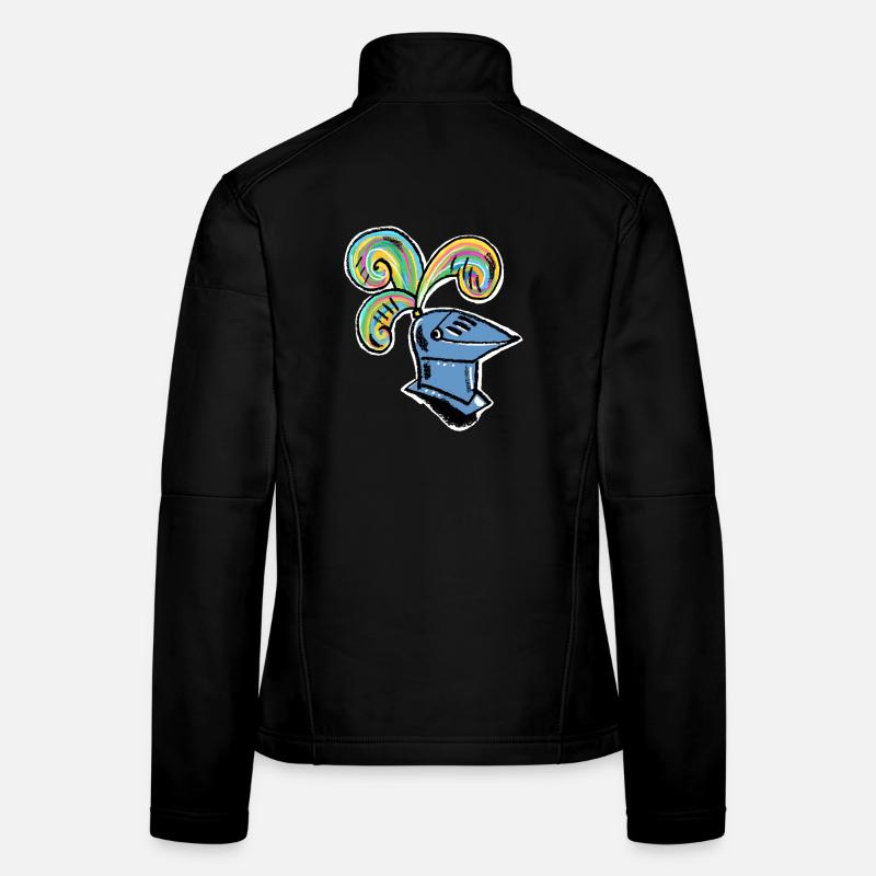 Regenbogen Ritterhelm Frauen Softshelljacke
