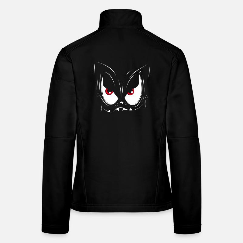 Un visage de monstre Veste en tissu softshell Femme