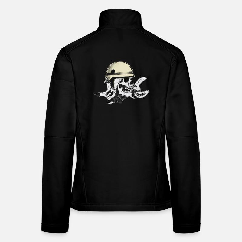 Fire Department and Rescue Service Skull Women's Softshell Jacket
