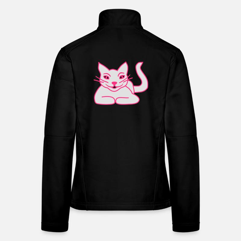 Chat Veste en tissu softshell Femme