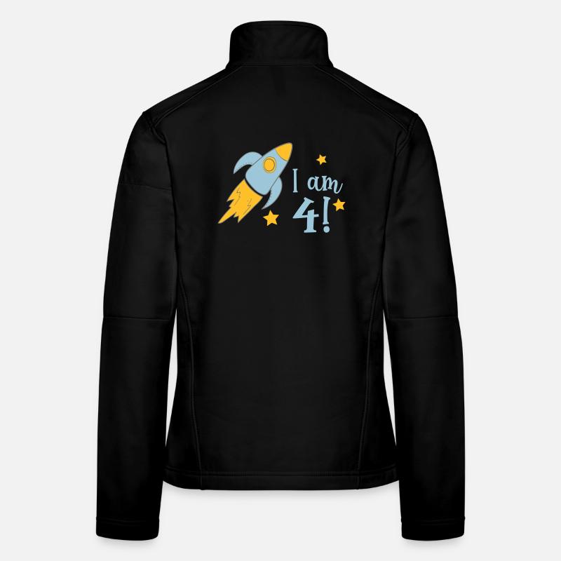 4 Geburtstag Frauen Softshelljacke