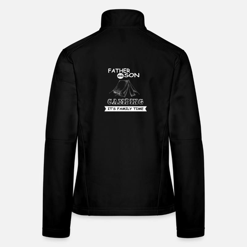 Père et fils - Camping Veste en tissu softshell Femme