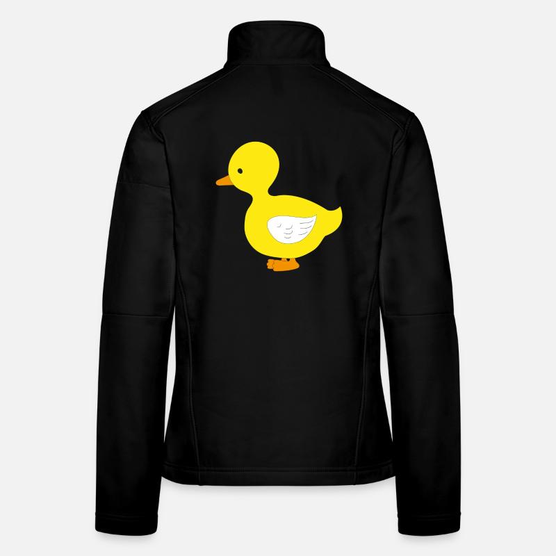 Drôle de petit canard jaune Veste en tissu softshell Femme