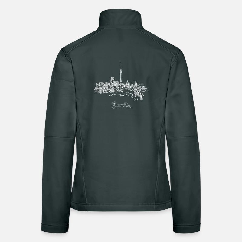 Berlin Skyline Cityscape Germany Berlin Landmark Women's Softshell Jacket