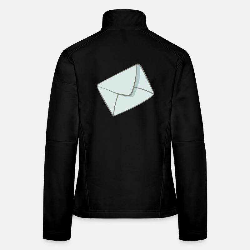 Lettre Veste en tissu softshell Femme