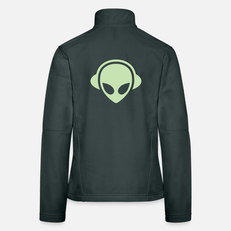 alien_headphone_vector Frauen Softshelljacke