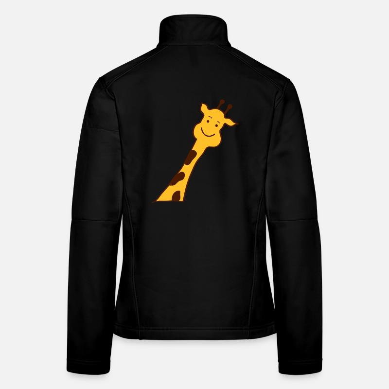 giraffe Frauen Softshelljacke