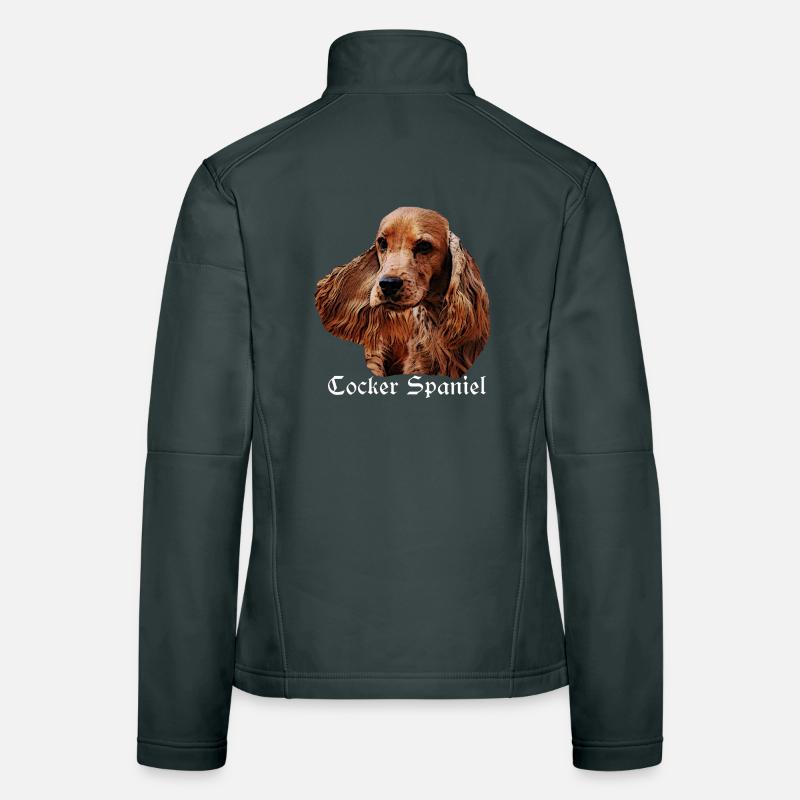 Cocker Spaniel,Spaniel,Dog Head,Pedigree Dog, Women's Softshell Jacket
