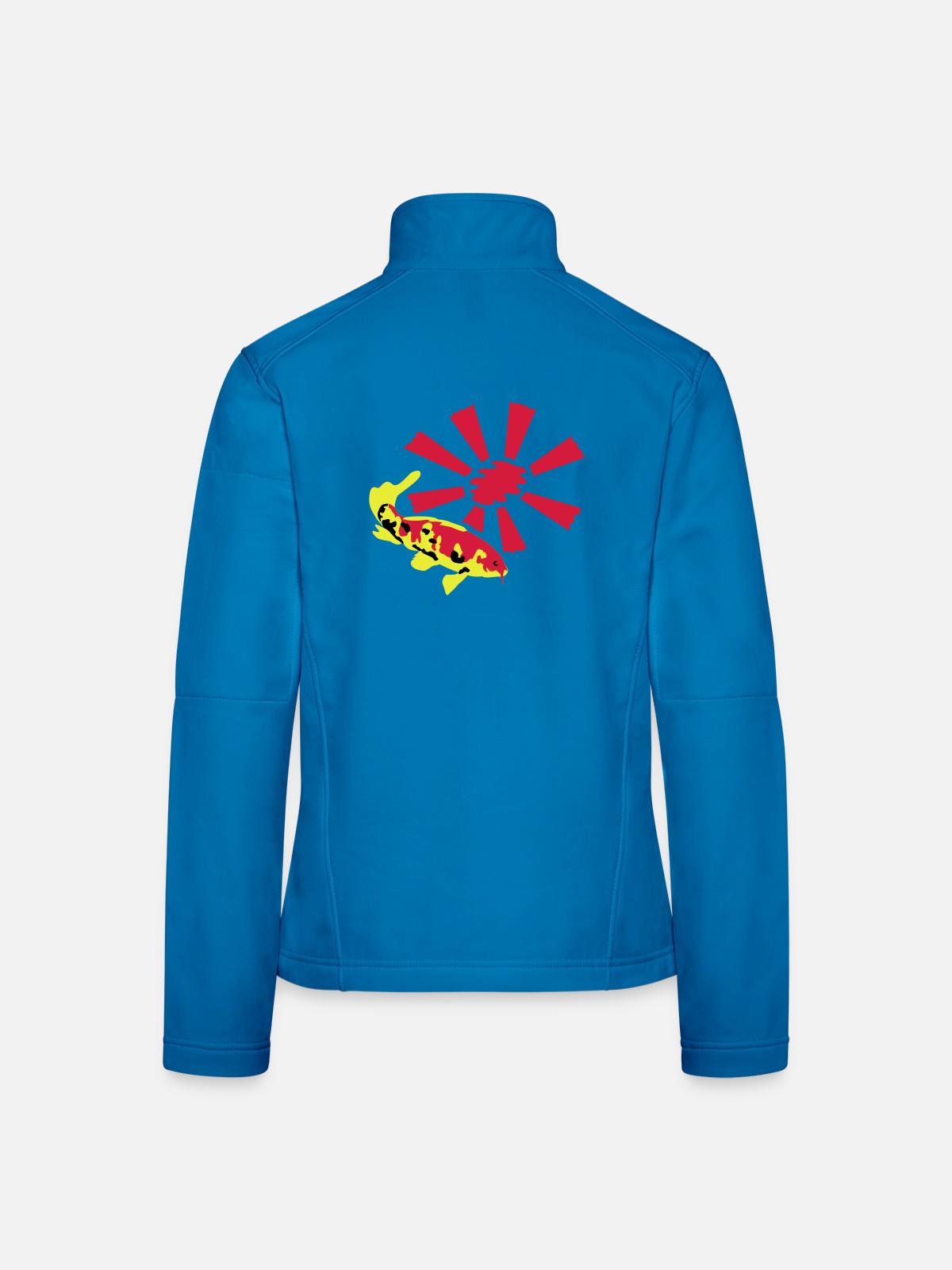 Koi Carp - Women's Softshell Jacket - black - Back