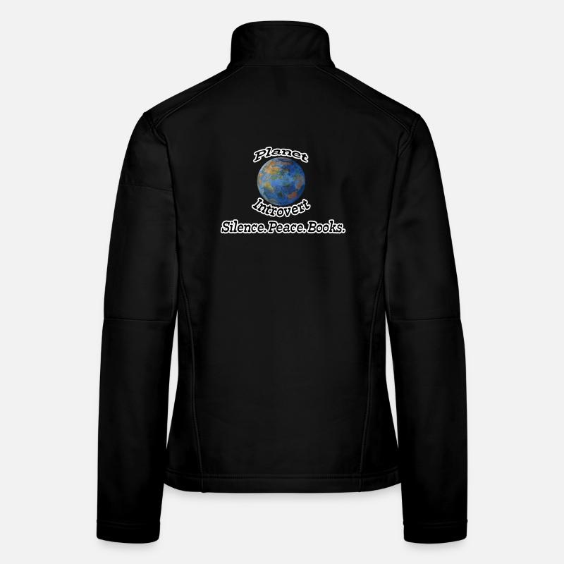 Planet Introvert Nerd, Fun, Geschenk Sprüche, Buch Frauen Softshelljacke