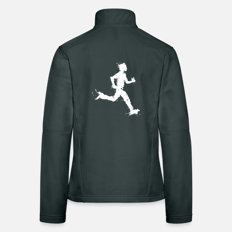 Running man - course à pied marathon Veste en tissu softshell Femme