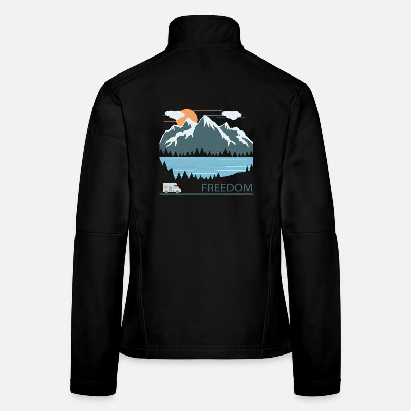 Camping Veste en tissu softshell Femme