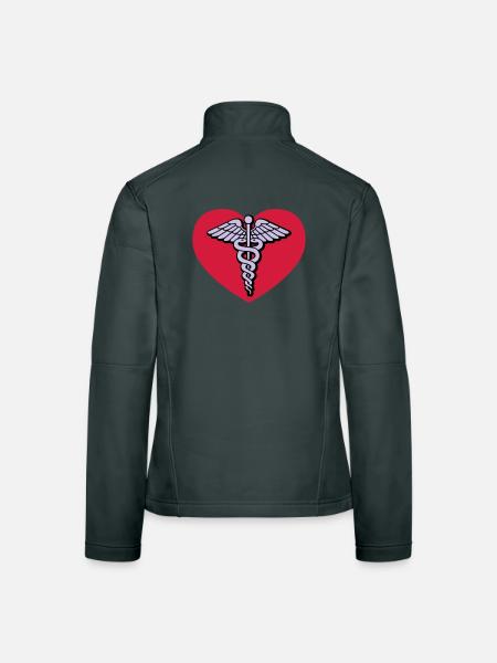 Doctor of love - Women's Softshell Jacket - black - Back