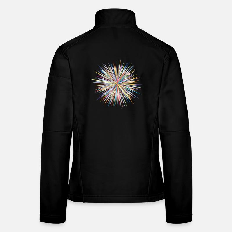 Abstract Explosion Frauen Softshelljacke