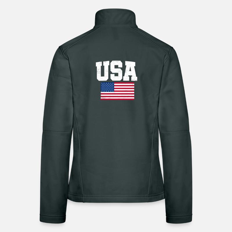 États-Unis Veste en tissu softshell Femme