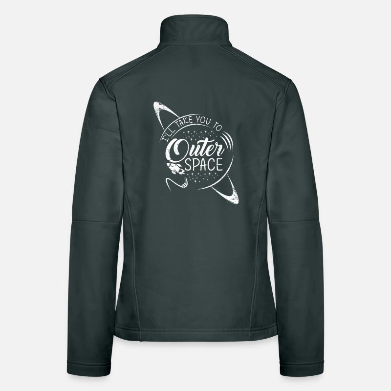 Space Space Rocket Weightless Planet Women's Softshell Jacket